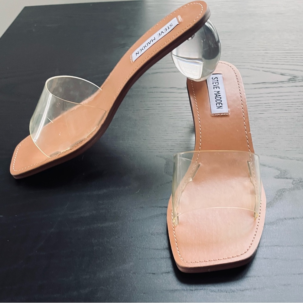 Steve Madden clear sandals